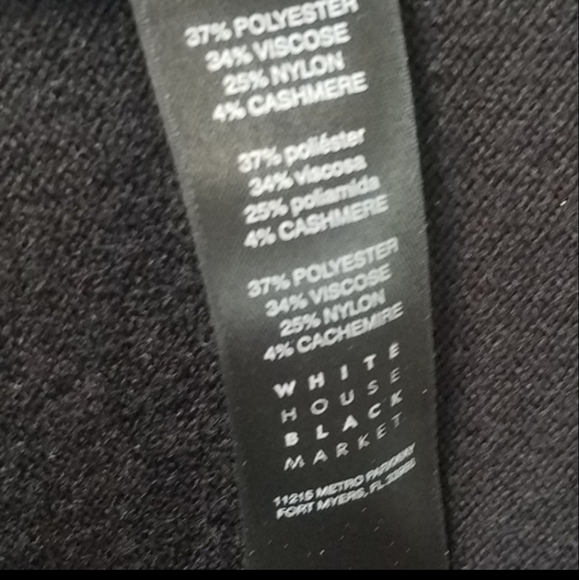 White House Black Market Black Open Cascade Front Cardigan XS - Picture 6 of 9